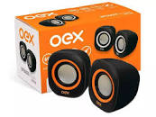CAIXA DE SOM OEX SK-100 SPEAKER ROUND PT/LR