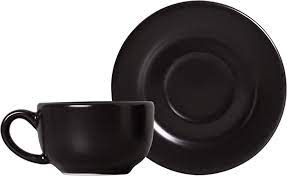 JOGO XICARA ALLEANZA PRETO ACETINADO 6 PCS C/PIRES