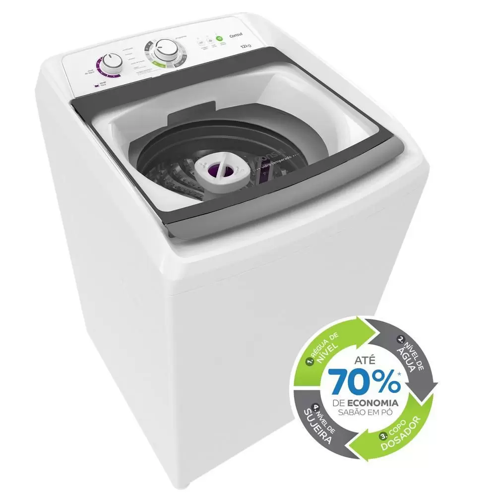 LAVADORA CONSUL 12KG CWH12AB BRANCA 127V