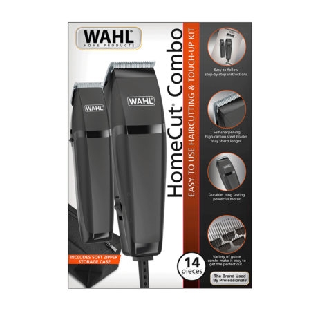 KIT MAQUINA DE CORTE/APARADOR WAHL PRO HOME CUT 127V