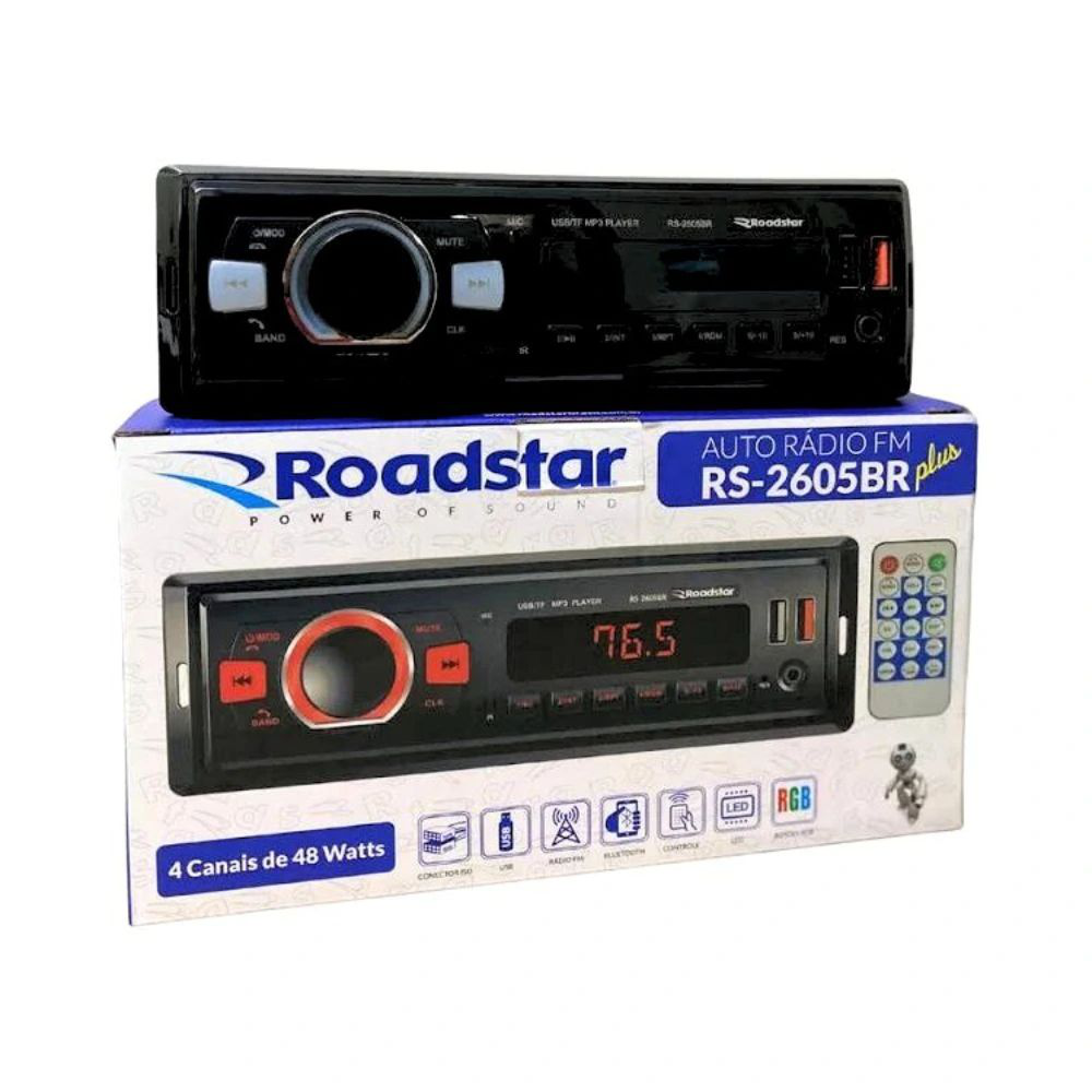 AUTO RADIO ROADSTAR RS-2605BR ES BT/SD/USB/MP3/FM