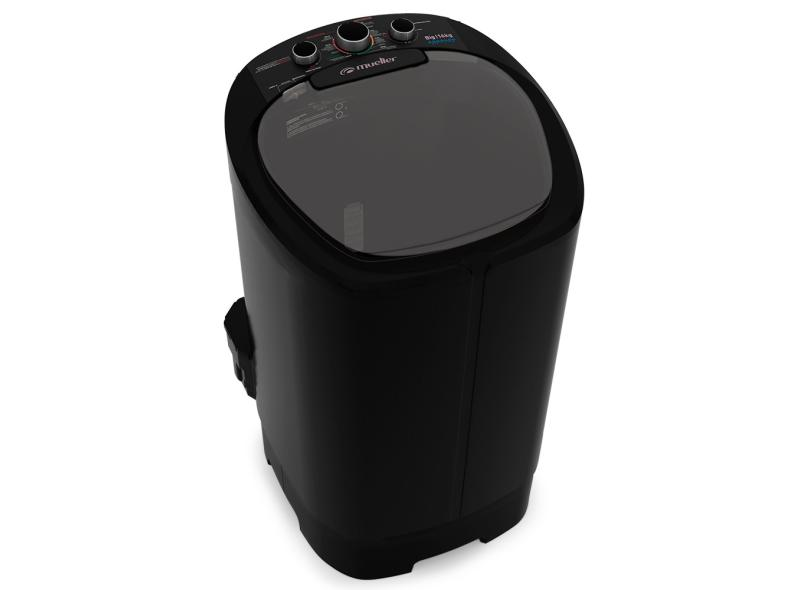 LAVADORA MUELLER 16KG BIG AQUATEC PRETA 127V