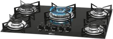 FOGAO FISCHER 5 BC COOKTOP TRIPLA CHAMA PRETO