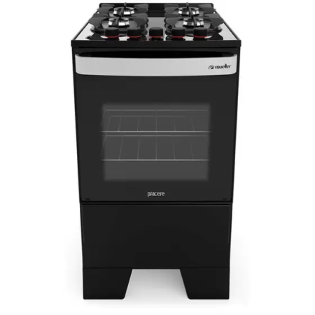 FOGAO MUELLER 4 BC PIACERE VETRO G6 PRETO FOSCO