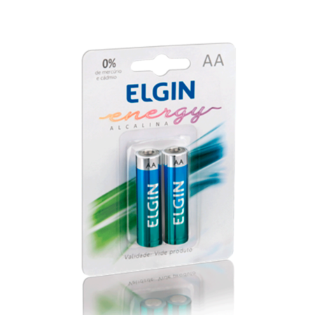 PILHA ELGIN AA LR6 AA ALCALINA 2 UNIDADES