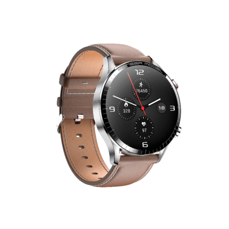 RELOGIO SMARTWATCH LEVEL LVW-50C PRATA/COURO