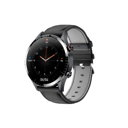 RELOGIO SMARTWATCH LEVEL LVW-50C PRETO/COURO
