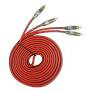CABO RCA TECHNOISE BLINDADO 400PRO 5MM 5MTS VERMELHO