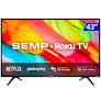 SMART TV SEMP ROKU 43 POL.LED HD 43R6610 WIFI/HDMI/USB