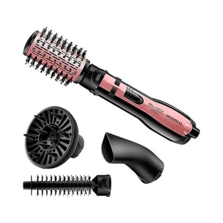 ESCOVA ROTATIVA MONDIAL ER-10 GOLDEN ROSE/PRETO 127V