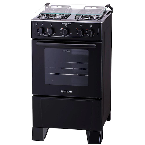 FOGAO ATLAS 4 BC MONACO PLUS MESA INOX PRETO