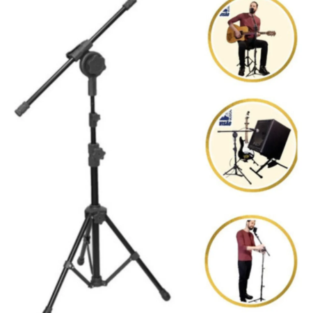 PEDESTAL P/MICROFONE ZAIDANS PE4BK C/CACHIMBO