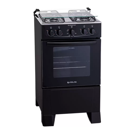 FOGAO ATLAS 4 BC COLISEUM PLUS MESA INOX PRETO